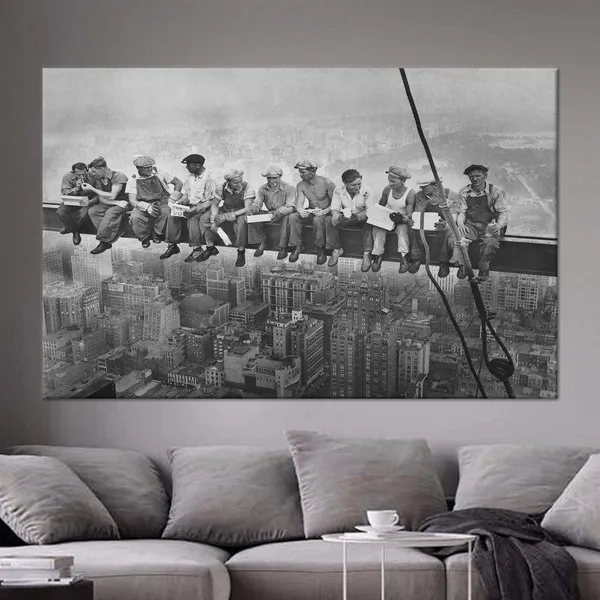 Lunch Atop a Skyscraper, New York Modern Art Print