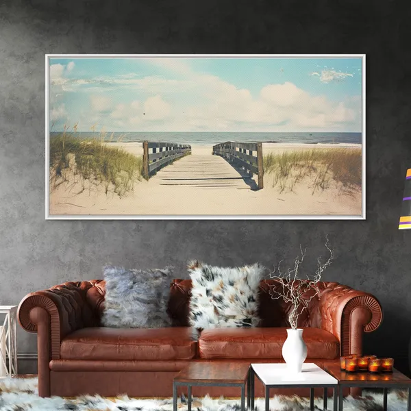 South Florida Boardwalk Art Print, Florida Beaches