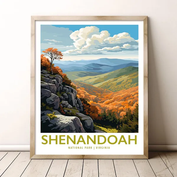 Shenandoah National Park Virginia Travel Poster
