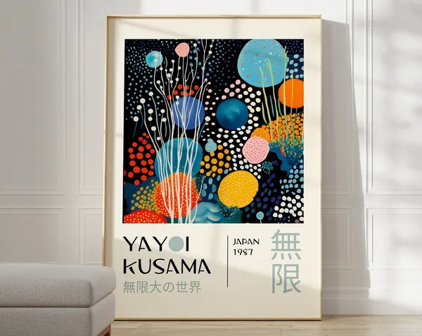 Yayoi Kusama Japanese Gallery Wall Art Poster
