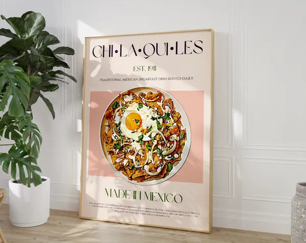 Chilaquiles Mid-Century Modern Mexico Art Print