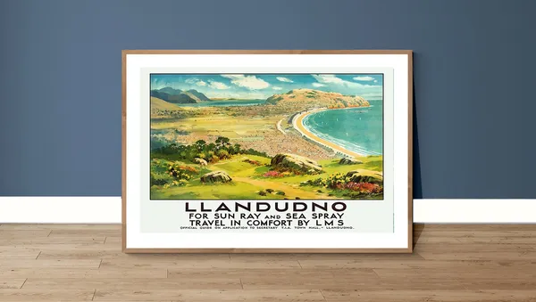 Llandudno North Wales Vintage Travel Poster Art Print