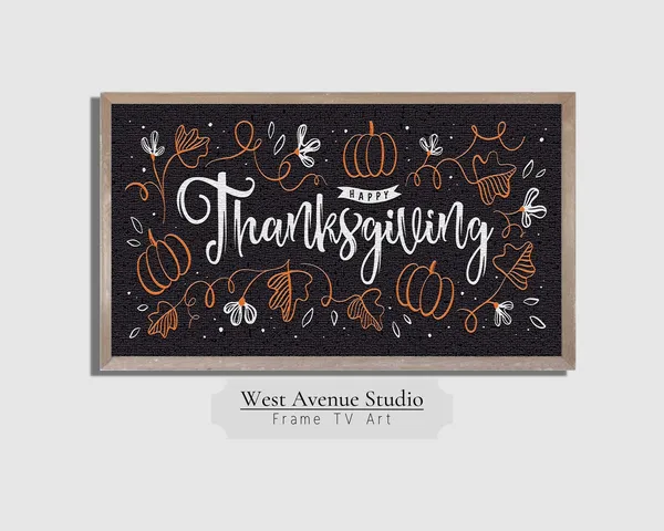 Thanksgiving Textured TV Art, Fall Pumpkins Poster