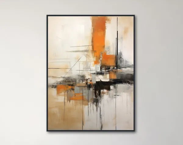 Realm Abstract Expressionist Art Print, Modern Abstract