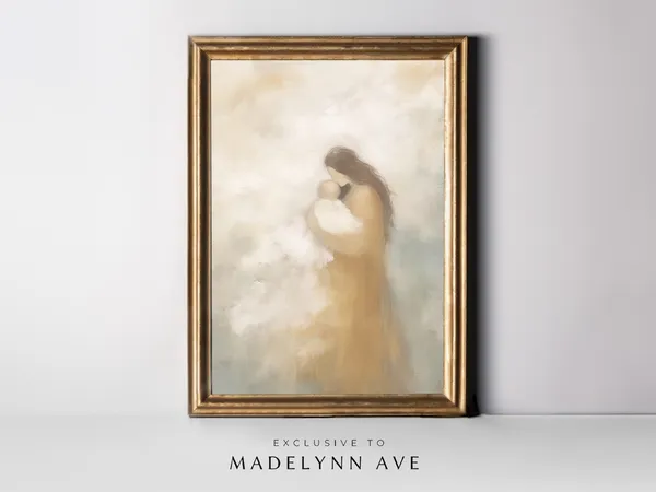 Mary And Jesus, Modern LDS Religious Art Print