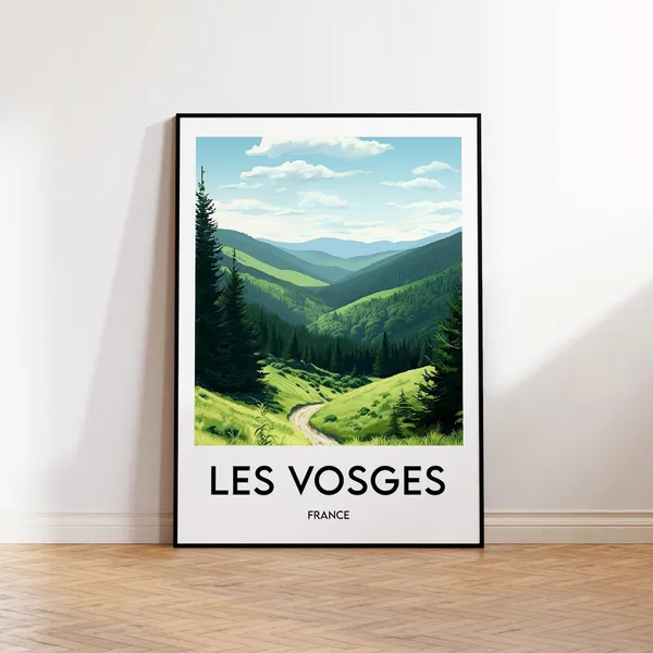 Vosges Vintage Travel Poster Print, France
