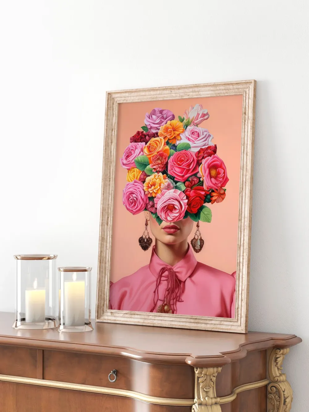 Frida Kahlo Pop Art Portrait Print - Image 3