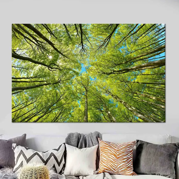 Tree Wall Decor, Forest View Landscape Art Print