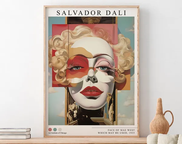 Salvador Dali Classical Art Print, Surrealist Master