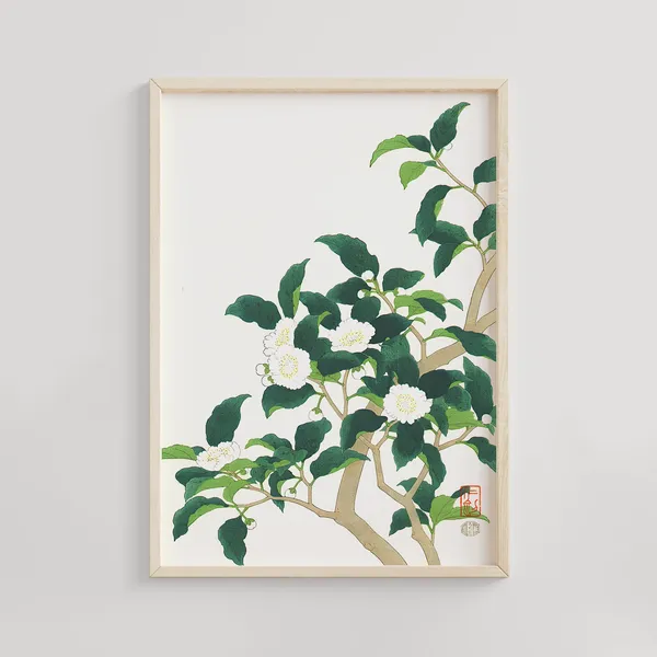 Tea Flower Ito Nisaburo Ukiyo-e Art Print