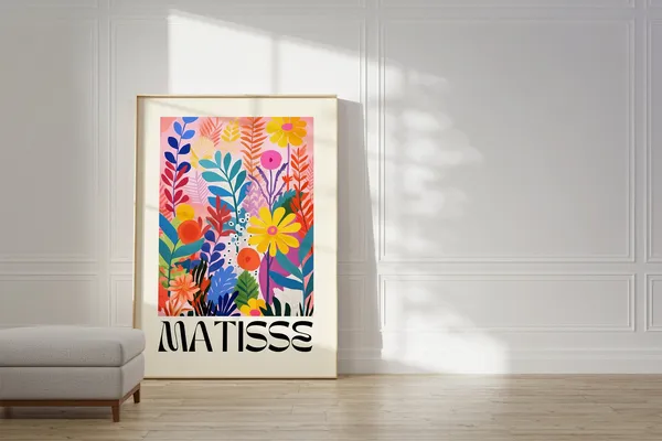 Henri Matisse-Inspired Cut Outs Art Print