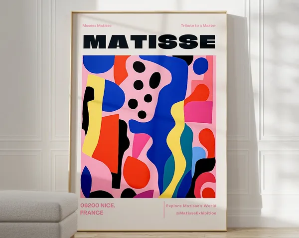 Henri Matisse Colorful Aesthetic Room Decor Poster