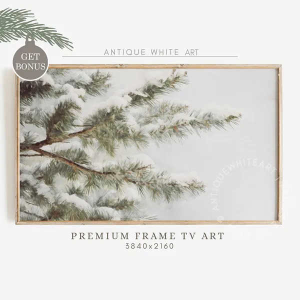 Christmas Tree Farmhouse Christmas Art Print