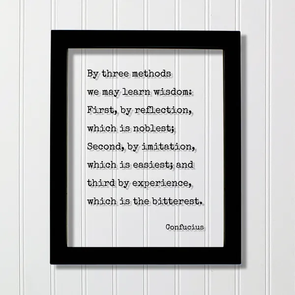 Confucius Quote Art Print, Wisdom and Reflection