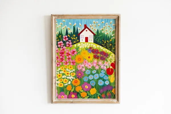 Colorful Kids Playroom Decor Art Print