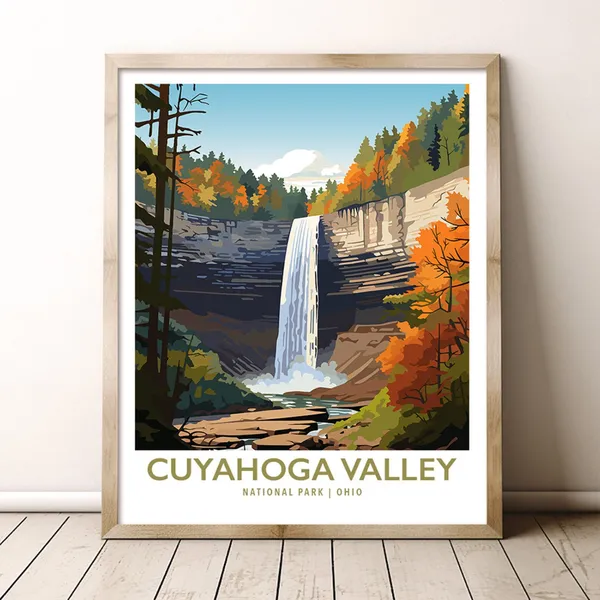 Cuyahoga Valley National Park Ohio Travel Poster
