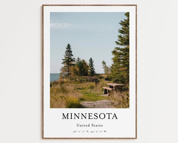 Minnesota Travel Poster, Silver Bay Minnesota Travel Poster