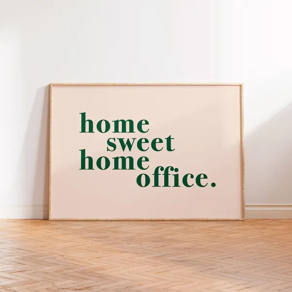Home Sweet Home Housewarming Desk Office Art Print