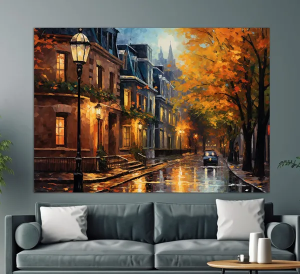 Montreal Print, Autumn In Montreal Painting Art Print