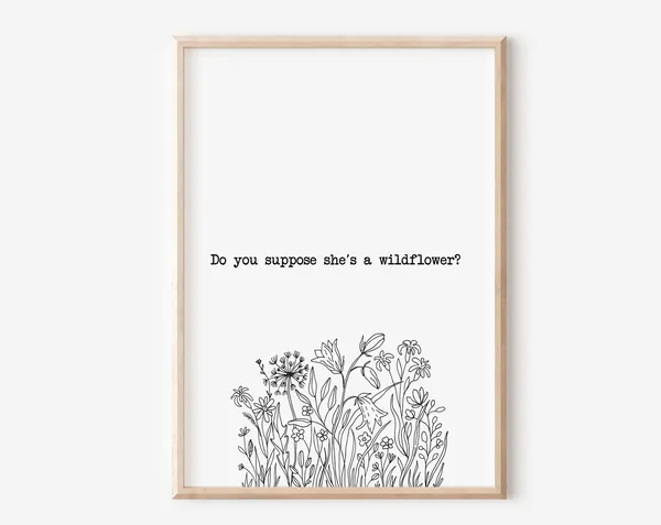 Alice In Wonderland Quotes Art Print, Nursery Decor