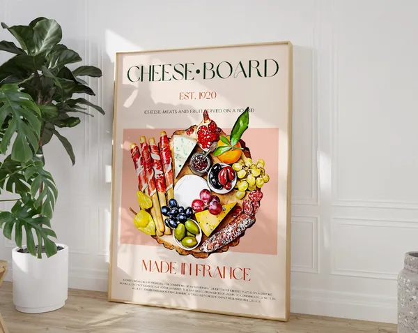 Cheeseboard Mid-Century Modern Exhibition Poster