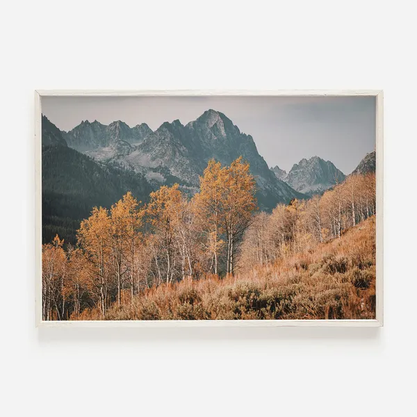 Rustic Autumn Colorado Rockies Landscape Art Print