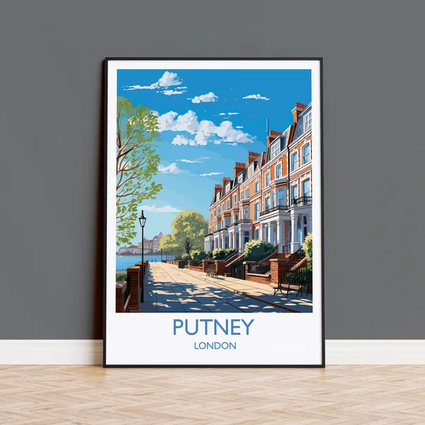 Putney Travel Poster, London Art Print