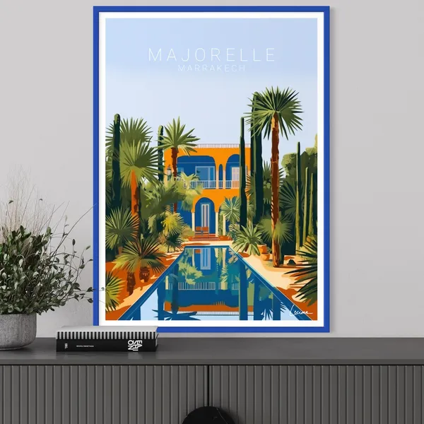 Majorelle I Morocco Marrakech Gardens Poster Print
