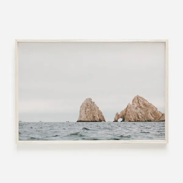 El Arco In Cabo Travel Poster, Baja Rock Cliffs