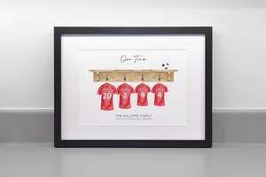 Daddys Dream Team Football Family Art Print