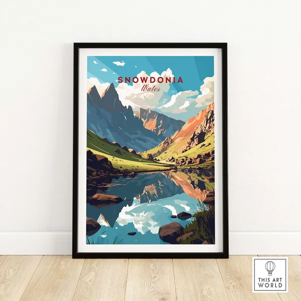 Snowdonia National Park Travel Poster