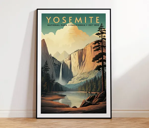 Yosemite National Park At Home Wall Art Print
