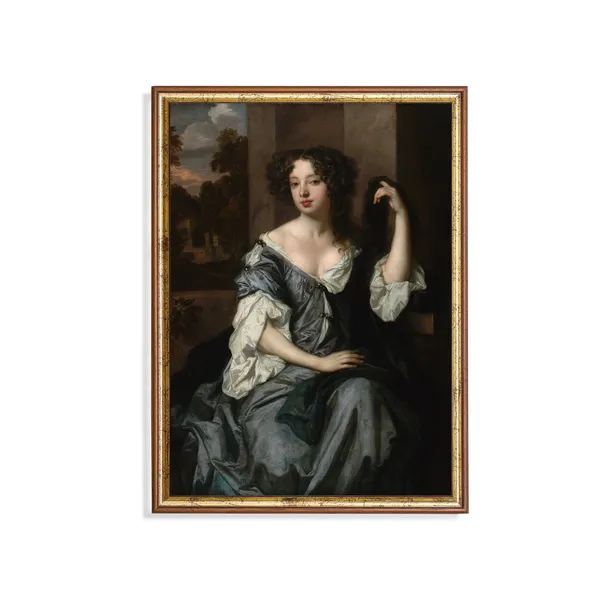 Vintage Woman Portrait, Rustic Fine Art Print