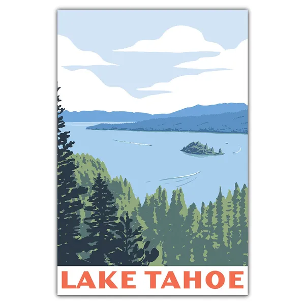Lake Tahoe Emerald Bay Travel Poster