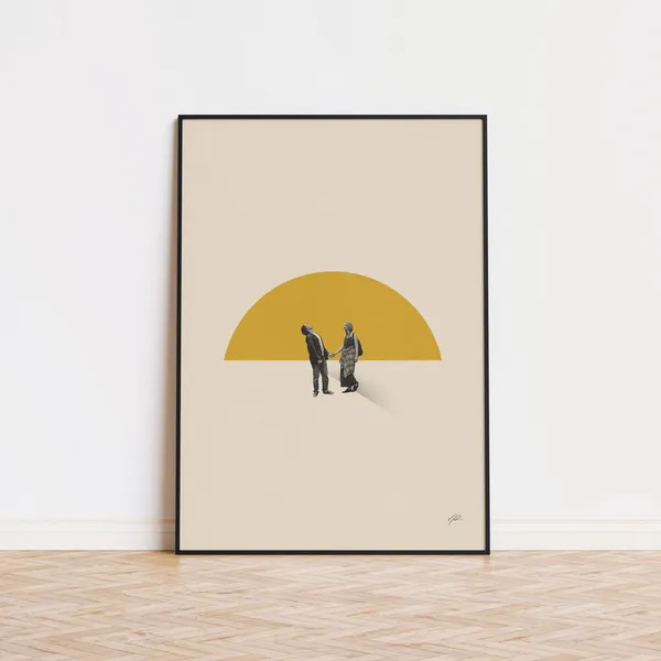 Before Sunrise Mid-Century Modern Art Print