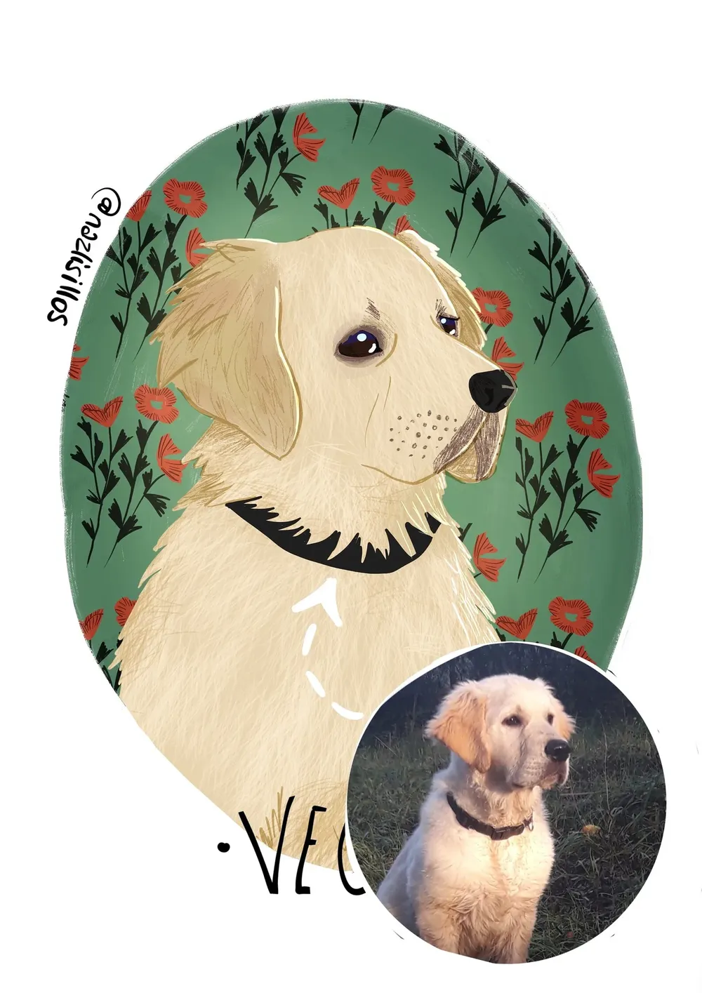 Custom Pet Portrait From Photo, Personalized Art Print - Image 2