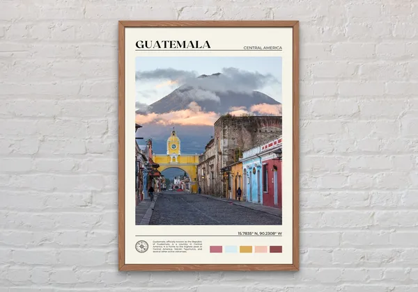 Guatemala Real Photo Travel Poster, Wall Art Print
