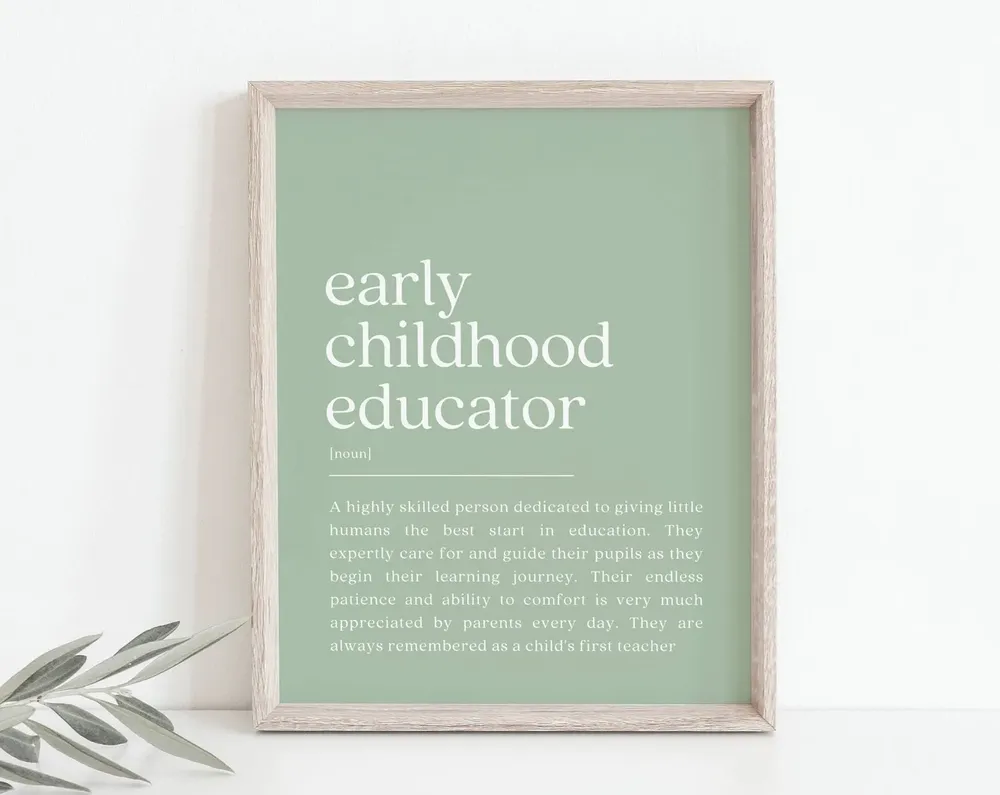 Early Childhood Educator - Definition Print
