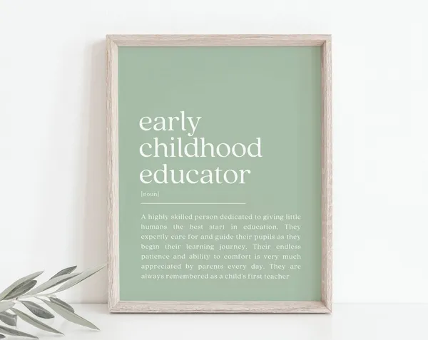 Early Childhood Educator - Definition Print