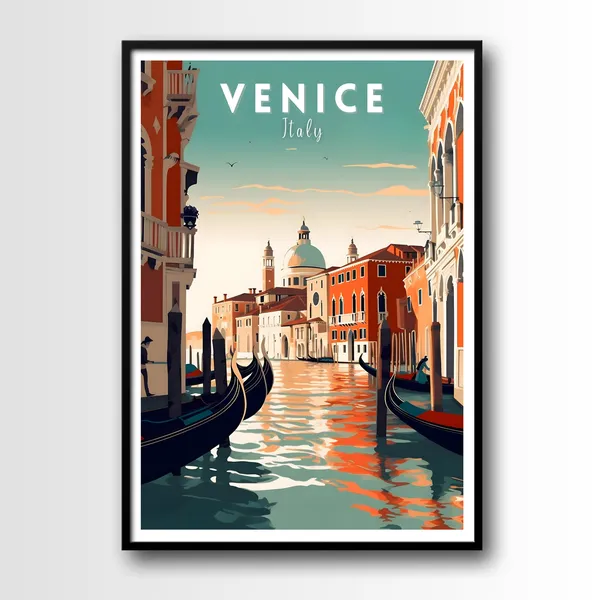 Venice Italy Travel Poster