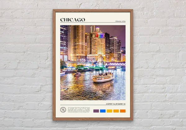 Chicago Real Photo Wall Art Print
