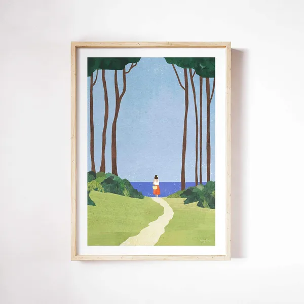 Day Trip Coastal Forest By Henry Rivers, Art Print