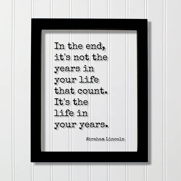Abraham Lincoln Quote Poster, Typography Art Print