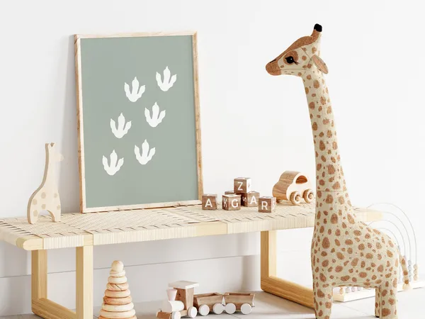 Dinosaur Footprints Art Print, Boys Nursery Decor