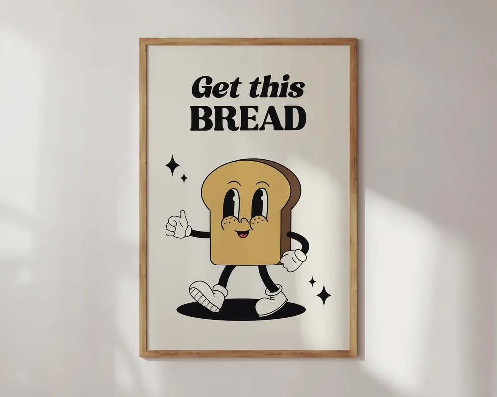 Get This Bread Trendy Kitchen Art Print - Image 2