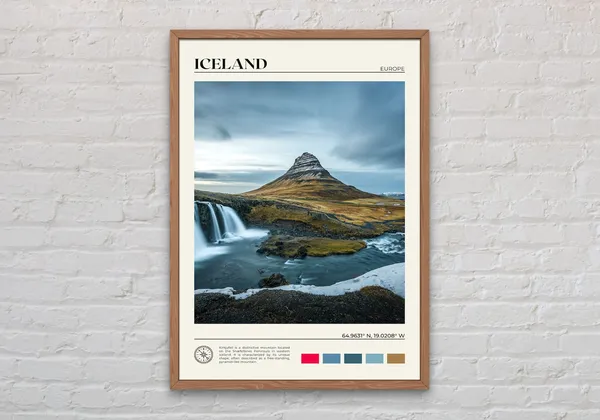 Iceland Real Photo Wall Art Print