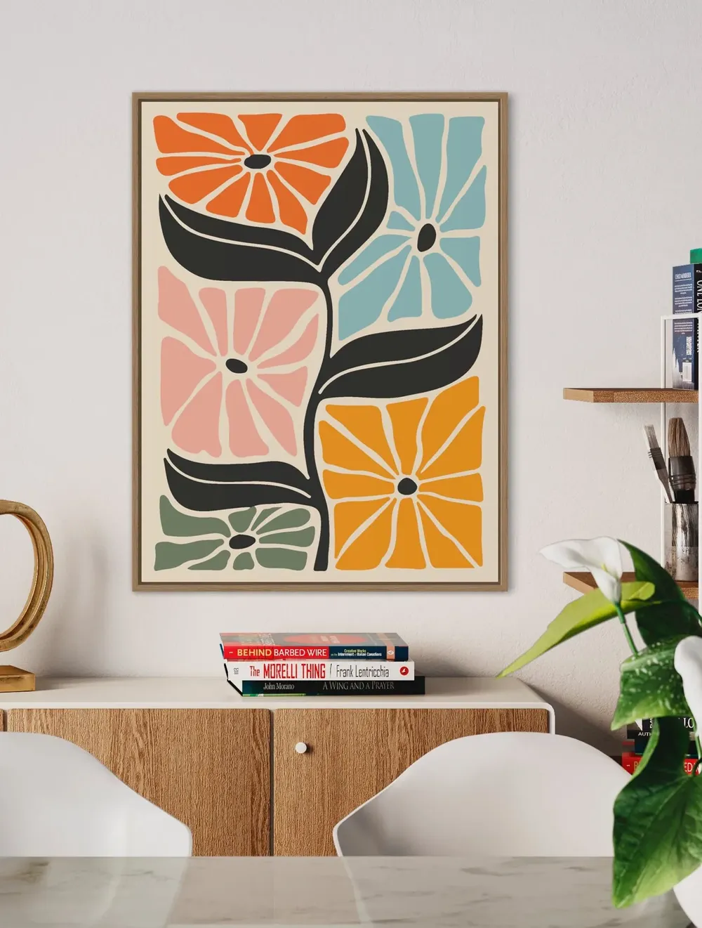 Abstract Botanical Vintage Travel Poster - Image 4