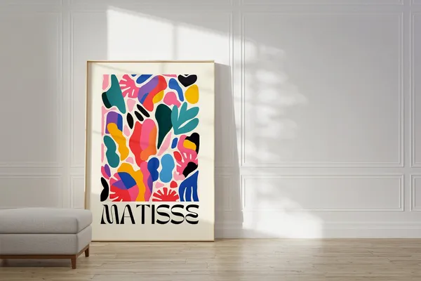 Henri Matisse-Inspired Colorful Wall Art Print