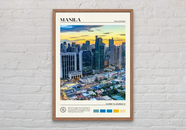 Manila Real Photo Wall Art Print