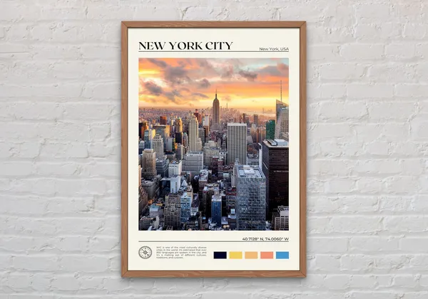 Real Photo New York City Travel Poster, New York